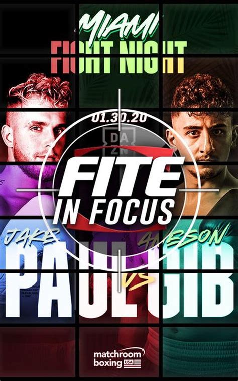 Fite In Focus Jake Paul Vs Anesongib Official Free Replay