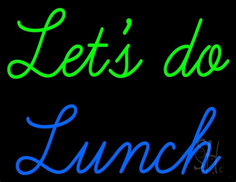 Lets Do Lunch Led Neon Sign Lunch Neon Signs Everything Neon