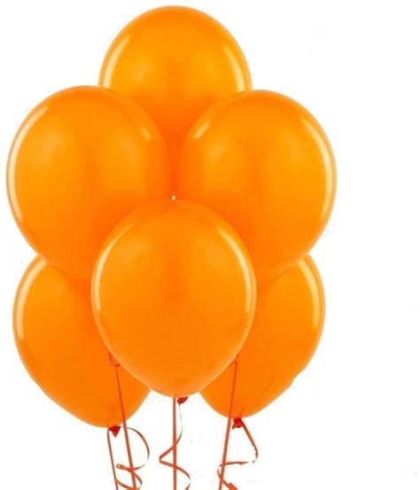 Orange Latex Balloons 20pcs Party Store