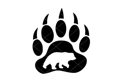 206 Bear Paw Print Svg Download Free Svg Cut Files And Designs