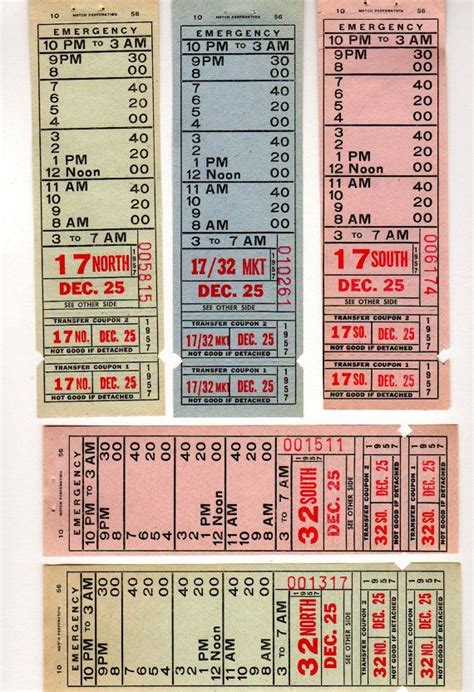 Vintage Philadelphia Transit Transfer Tickets Philadelphia Subway