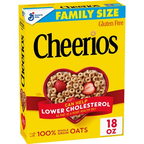Cheerios Whole Grain Oats Cereal Gluten Free 18 Oz