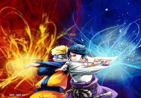 Poster Cartaz Naruto Vs Sasuke A3 Com Ou Sem Moldura R 1490 Em