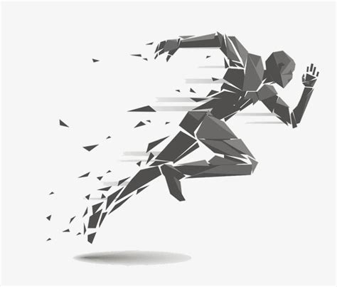 Abstract Running Man Hd Transparent Abstract Running Man Man Clipart