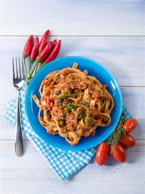 Pasta Recipe: Tagliatelle With Tuna Tomato Sauce & Capers - 12 Tomatoes