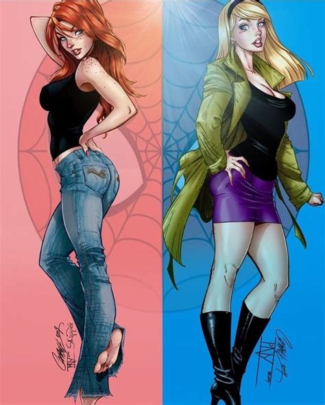 Mj And Gwen Comics Girls Superhero Art Marvel Girls