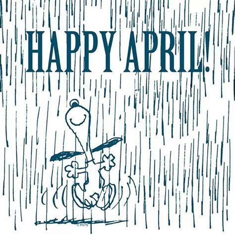 Happy April Snoopy Love Peanuts Snoopy Snoopy Pictures