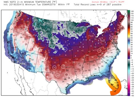 Historically Cold March Temperatures Are Freezing A Large Part Of The