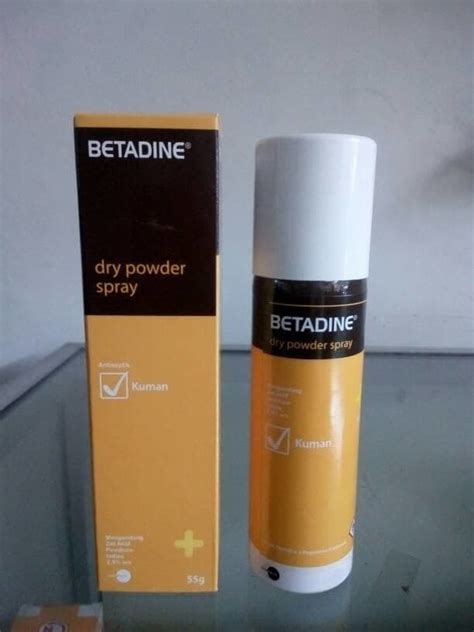 Betadine Dry Powder Antiseptic Spray 55g Povidone Iodine 25 Other