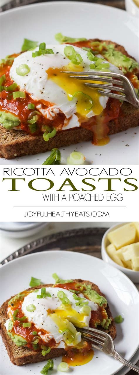 Ricotta Avocado Toast With Poached Egg Easy Breakfast Recipes