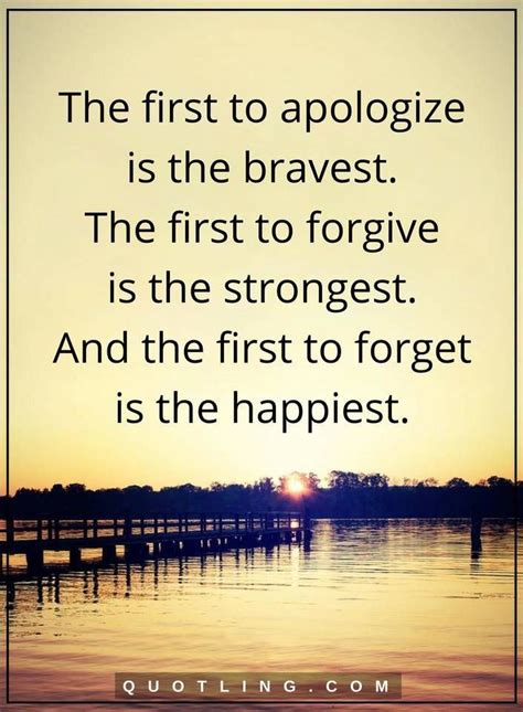 The First To Apologize Is The Bravest The First Life