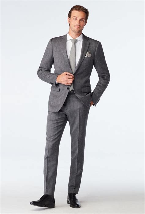Gray Herringbone Suit Ubicaciondepersonascdmxgobmx