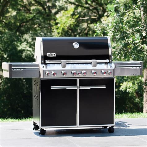 Weber Summit E 670 Black 6 Burner Natural Gas Infrared Gas Grill With 1
