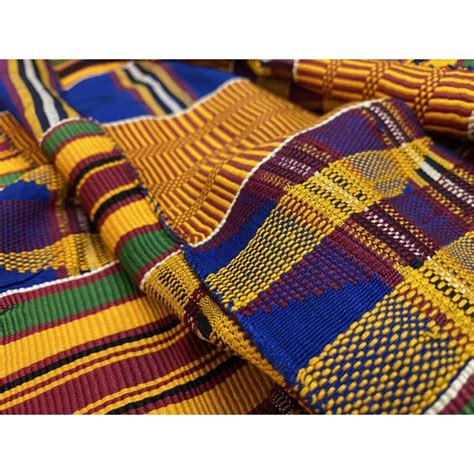 Vintage African Ghana Kente Cloth Panel 3 12 Yards Chairish