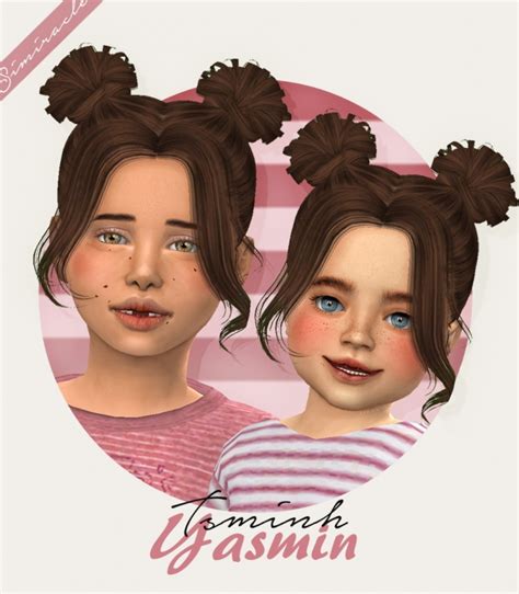 Tsminh Sims Yasmin Hair For Kids And Toddlers At Simiracle Sims 4 Updates
