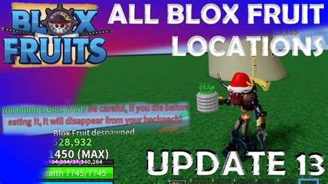 BLOX FRUITS ALL SECOND SEA BLOX FRUIT LOCATIONS UPDATE YouTube