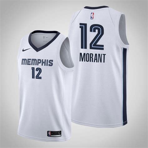 Men And Youth Memphis Grizzlies 12 Ja Morant Jersey White