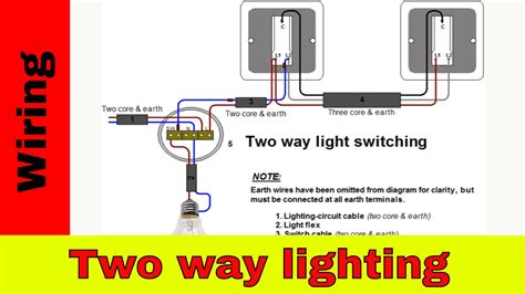 How To Wire Two Way Light Switchtwo Way Lighting Circuit Youtube
