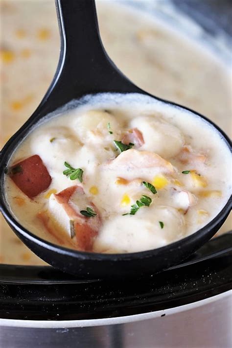 Slow Cooker Clam Chowder The Kitchen Is My Playground