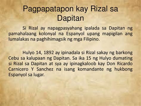 SOLUTION Rizal Sa Dapitan Studypool