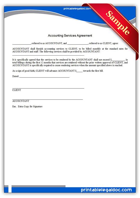 You earn your revenue when the cash hits if your contract contains more than one good or service, identify and separate them out. Free Printable Accounting Services Agreement Form (GENERIC)