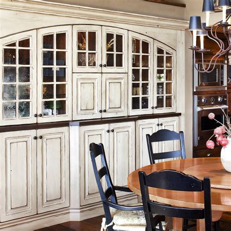 Kitchen cabinets are a strong focal point in your home. Built in china cabinets in the dining room. love the ...
