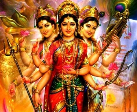 Tridevi The Three Supreme Goddess In Hinduism Hindu Gods Hinduism Hindu
