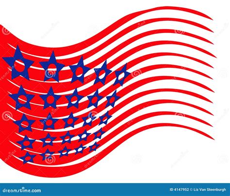 Abstract American Flag Stock Illustration Image Of Graphic 4147952