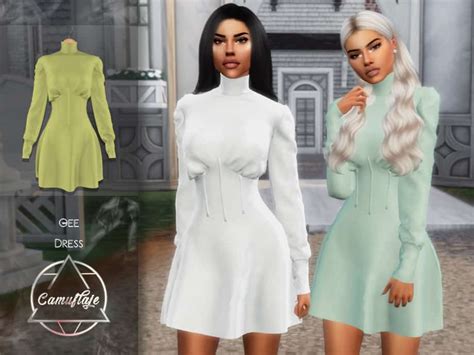 Camuflaje Gee Dress Mod Sims 4 Mod Mod For Sims 4