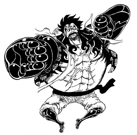 Luffy Gear 4 Manga Render By Superman144 On Deviantart