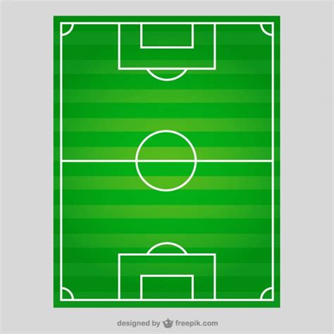 Het metaal zorgt voor een moderne look waardoor dit product prachtig in elke ruimte staat. Voetbalveld in bovenaanzicht | Gratis Vector