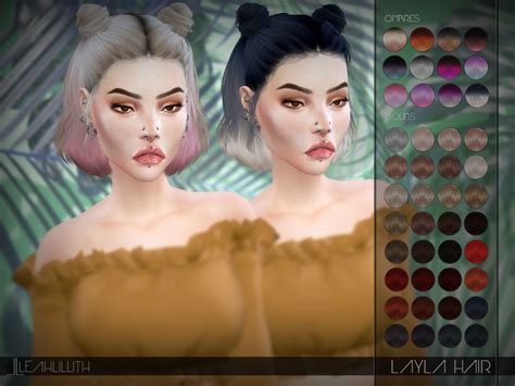 The Sims Resource Layla Hair By Leah Lillith Sims 4 Hairs