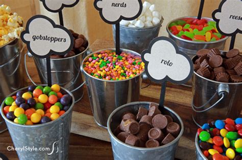 Diy Popcorn Bar With Printable Labels — Everyday Dishes And Diy