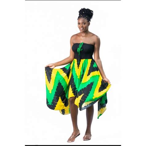Jamaican Flag Maxi Dress Ubicaciondepersonascdmxgobmx