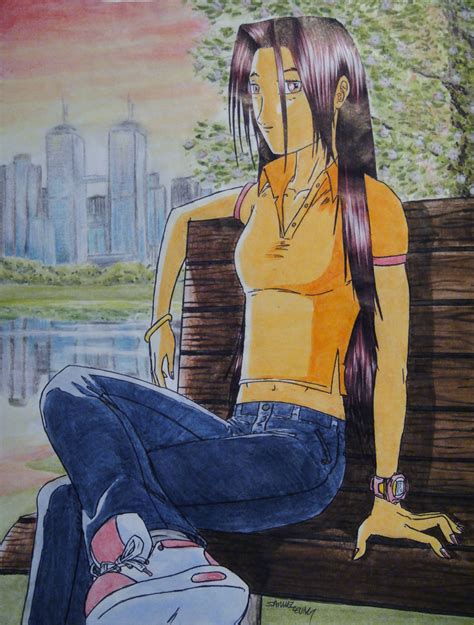 Anime Girl On Bench Done Around 2001 By Skleung On Deviantart