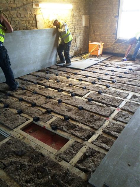 You need to hire a carpenter…or a concrete man…depending on what type of floating floor your referring to. Vibro-EP |Floating Floors Supports for Vibration Control ...