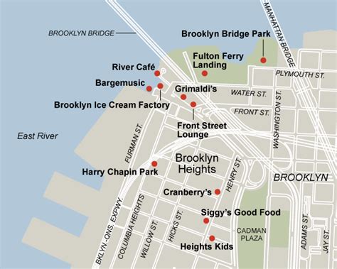 Brooklyn Bridge Park Map