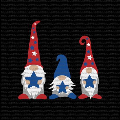 High quality gnome svg gifts and merchandise. Patriotic Gnomes SVG, Gnomes 4th of july svg, Three Gnomes ...