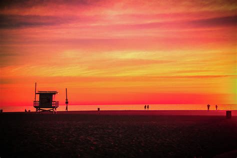 Venice Beach Sunset Photograph By Marga Van Pixels