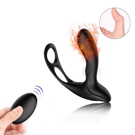 Male Prostate Massager Vibrator With Delay Ejaculation Ring Remote