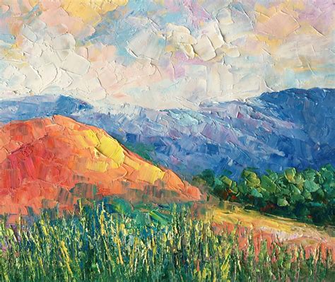 Abstract Art Painting Mountain Landscape Painting Landscape Oil Pain