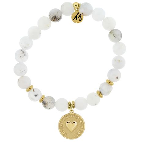 Gold Always In My Heart Charm Bracelet Collection T Jazelle