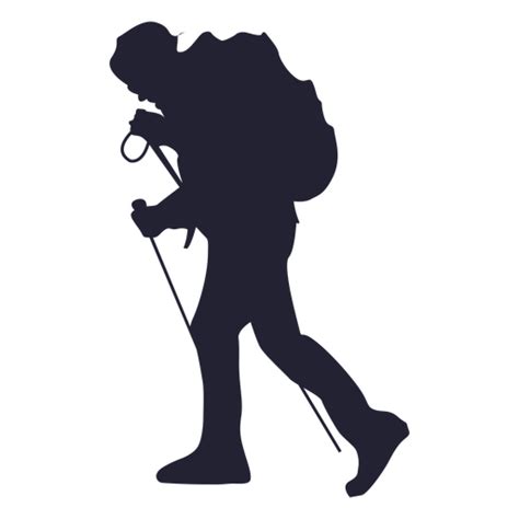 Hiking Silhouette Clip Art Hike Png Download 512512 Free