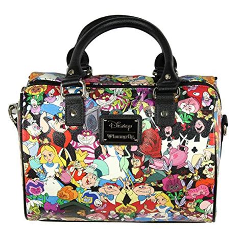 Loungefly Alice In Wonderland Character All Over Print Duffle Import