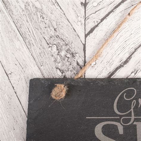 Personalised Hanging Slate Sign For Grandad Uk