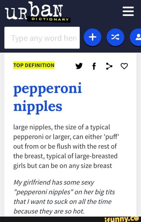 Female Pepperoni Nipples Telegraph