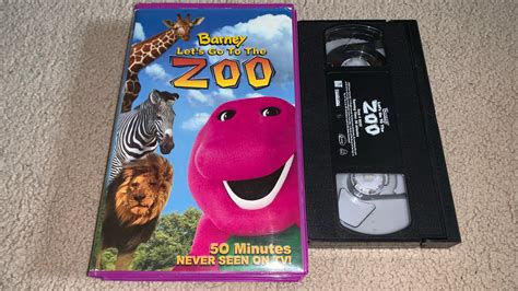 Opening And Closing To Barney Lets Go To The Zoo 2001 Vhs Youtube