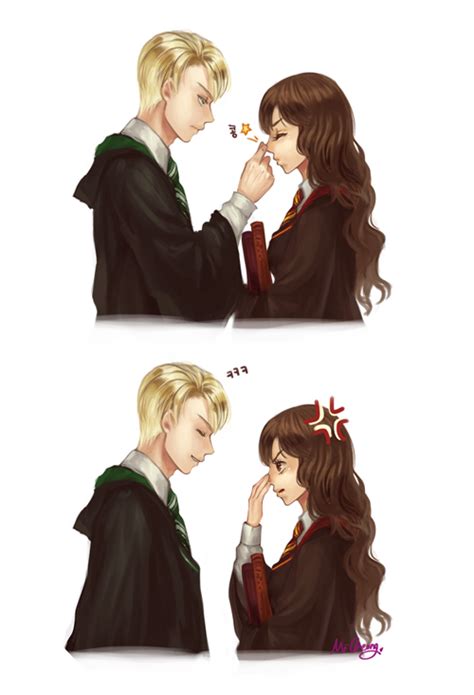 Fan art of dramione <3 for fans of dramione 10777554. Draco x Hermione by MiCheong on DeviantArt