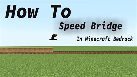 How To Speed Bridge In Minecraft Bedrock Youtube