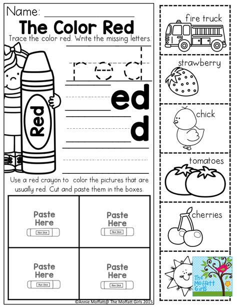 Color Word Practice And Tons Of Other Printable For Preschool To 3rd